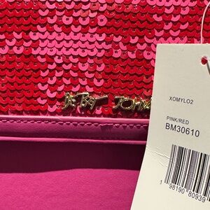 Betsey Johnson Pink and Red Sequin Shoulder Bag 🎉🎉final price drop 🎉🎉